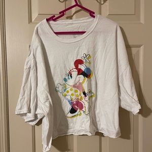 2 Disney Mickey and Minnie crop tops
